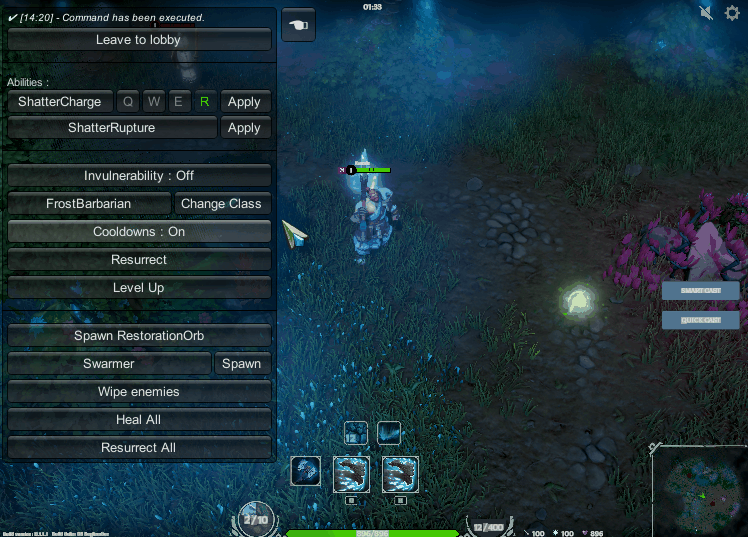 Debug overlay